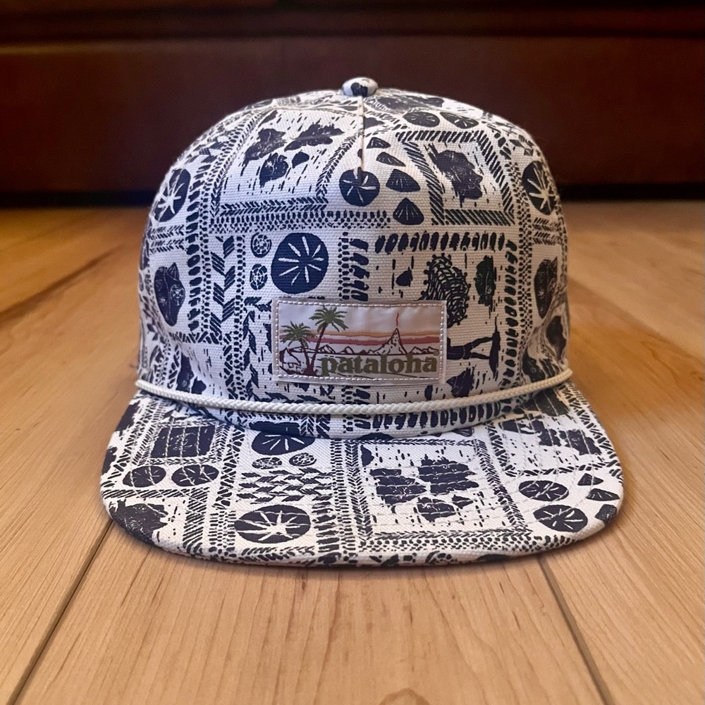 Patagonia Pataloha Limited Edition Stand Up Hat Navy Hawaiian Strapback NWOT